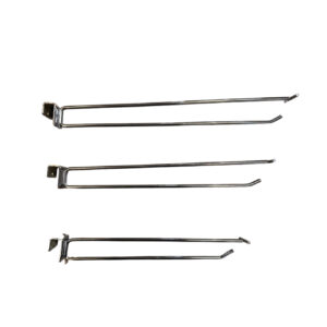 GANCIO DOPPIO CROMATO PER TUBO 15x30mm