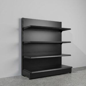 SCAFFALE NERO SINGOLO 1.5M