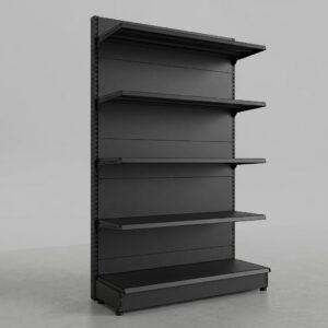 SCAFFALE NERO SINGOLO 2.1M