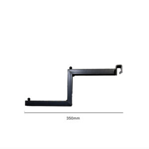 GANCIO "Z" NERO PER TUBO 15x30mm