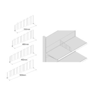 SEPARATORE PER RIPIANI BIANCO