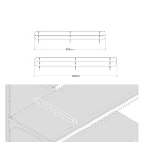 SEPARATORE PER RIPIANI BIANCO