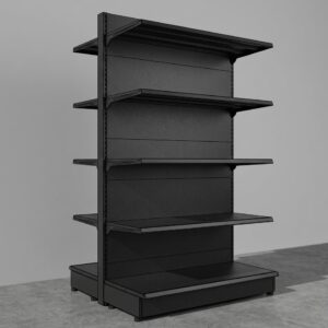 SCAFFALE NERO A GONDOLA 2.1M