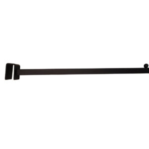 GANCIO NERO PER TUBO 15x30mm